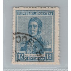 ARGENTINA 1918 GJ 490 ESTAMPILLA CON FILIGRANA WHEATLEY BOND SIEMPRE RARAS !!!